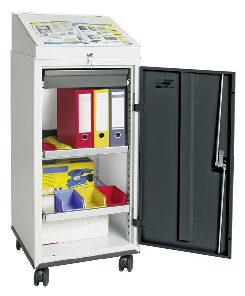 blunt TM combi-set 3000, RAL 7035/7016, 1 bureau, 1 lade, 2 lades, verrijdbaar, 3091171