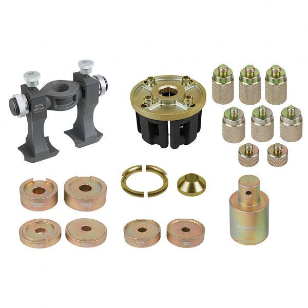 KS Tools universele gereedschapsset voor compacte wiellagerdemontage/montage, 33-delig, 440.9998