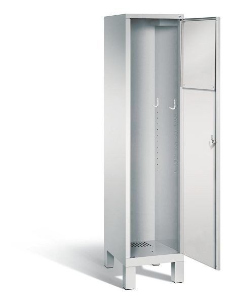 C+P wasverzamelkast Evolo, H1850xB420xD500mm, kleur: lichtgrijs, 48070-210 S10006