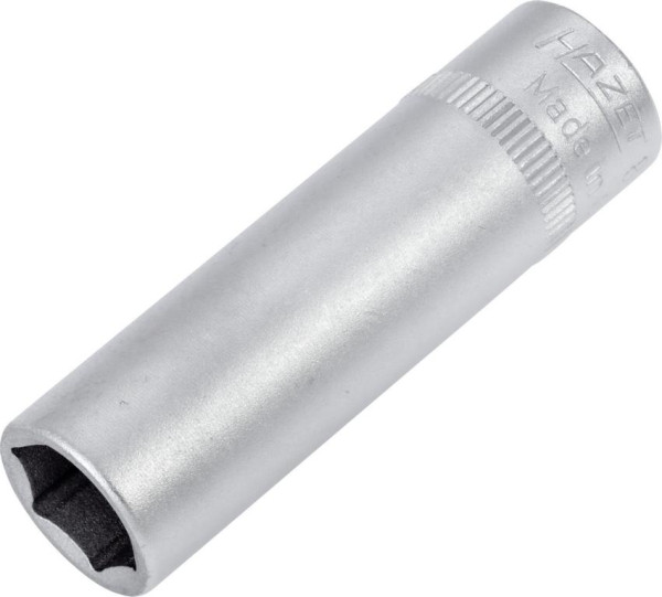 Hazet dop, zeskant, hol vierkant 6,3 mm (1/4"), 10 mm, lang type met karteling, 850LG-10