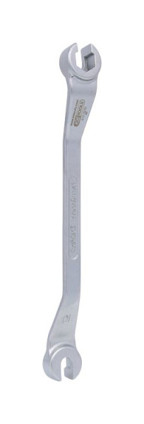 KS Tools CHROMEplus Open dubbele ringsleutel, gebogen, 10x11mm, 517.0270