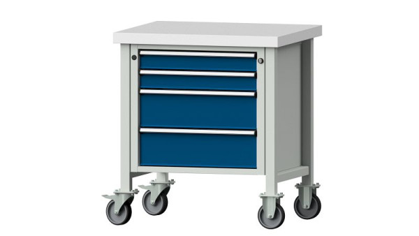 ANKE werkbanken kistwerkbank, model 21 V, 800 x 700 x 900 mm, RAL 7035/5010, KSP 50 mm, 306.435