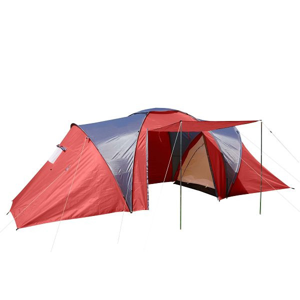 Mendler kampeertent Loksa, 4-persoonstent, koepeltent, iglotent, festivaltent, 4 personen, rood, 54532