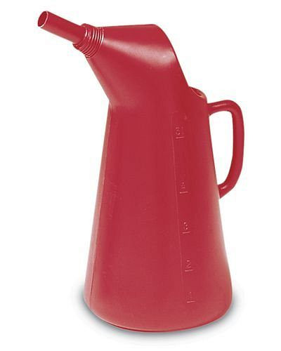DENIOS Abfüllkanne aus Polyethylen (PE), 1 Liter Volumen, rot, 117408