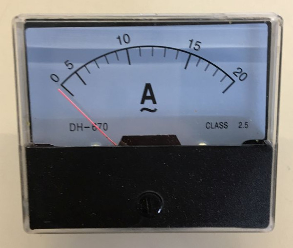 ELMAG ampèremeter 70x60mm voor ontdooitransformator AT 400, 9505014