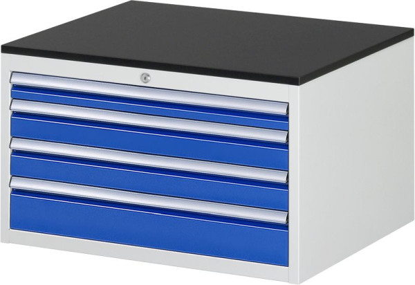 RAU ladekast serie 7000, B770xD650xH460mm, laden: 1xH60, 2xH90, 1xH120mm, werkblad melaminehars gecoat, 03-XL2.7A-M.11