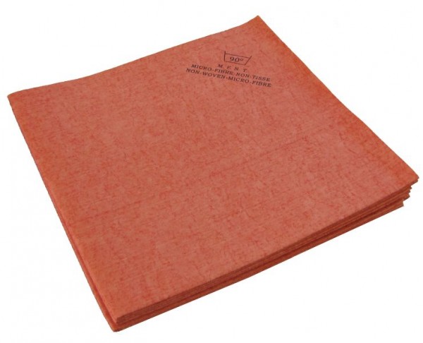De Witte Non Woven microvezeldoek 40 x 38 cm rood - 140 g ECO, PU: zak van 5 stuks, 370.000.003