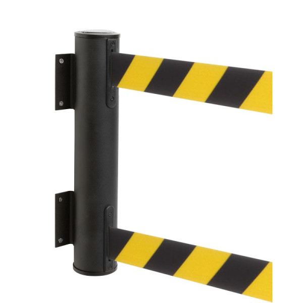 Stein HGS HGS wandbandcassette -P-Line Dual-, zwart/geel diagonaal (gearceerd), met magnetisch bandeindstuk, 34248-1704