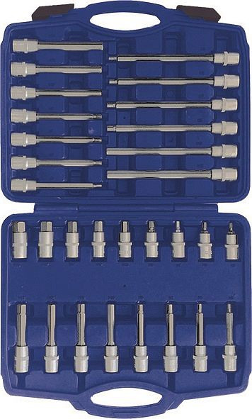 Kunzer bitset "binnenzeskant" met 1/2", 30-delig, 7BSI30