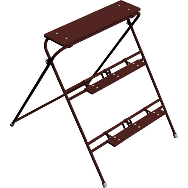 Stone HGS werktrap geverfd, opklapbaar, 3 treden/1,00m/1,20m, 10154