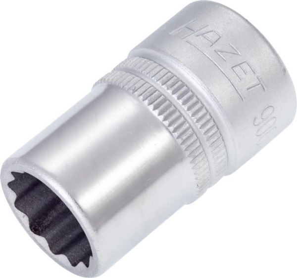 Hazet-dop, bi-hex, hol vierkant 12,5 mm (1/2"), buiten dubbel-hex tractieprofiel, 9/16", 900AZ-9/16