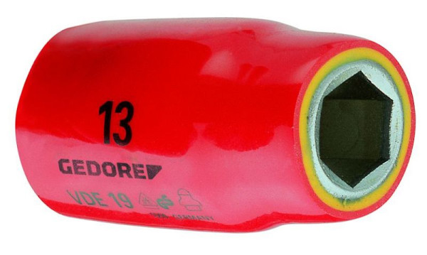 GEDORE 10 mm VDE-dopsleutelinzet 1/2", 6122510