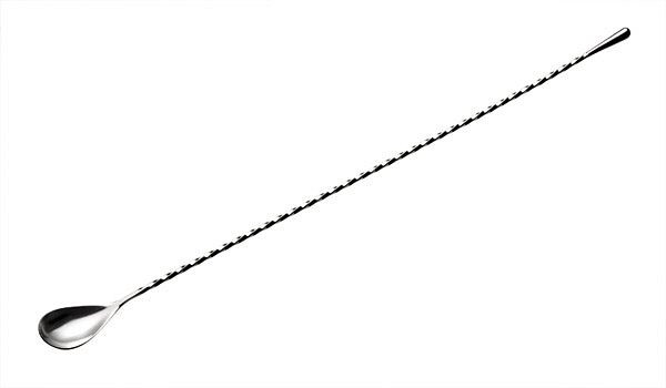 APS barlepel, lengte 40 cm, RVS, met gedraaid handvat, 93153