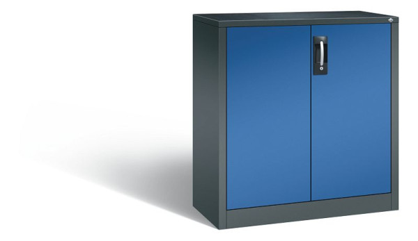 C+P gereedschapskast Acurado, H1000xW930xD400mm, kleur: antracietgrijs / gentiaanblauw, verzonken handgreep, 8820-000 S10303