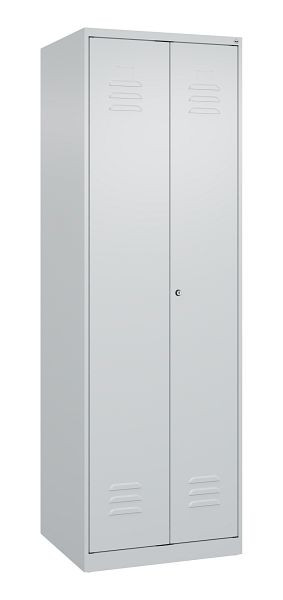 C+P multifunctionele kast Classic PLUS, C was-/garderobekast Classic PLUS, 2 vakken, 1850x600x500mm, 7035/7035, cilinderslot, 080600-20 S10021
