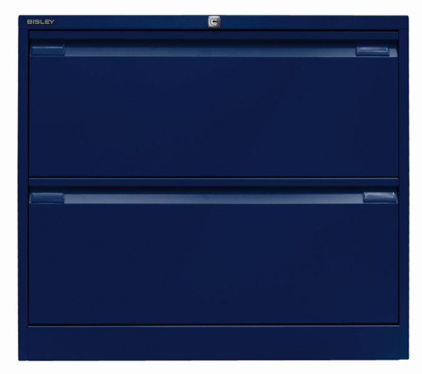 Bisley hangmapkast, dubbel spoor 2 HR laden, Oxford blauw, DF2639