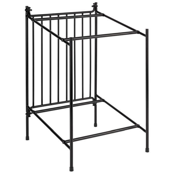 APS buffetframe, metaal, geschikt voor GN 1/2 bakken, antislipvoetjes, 29 x 32,5 cm, hoogte 48 cm, zwart, 30329
