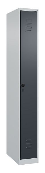 C+P luierkluis Classic PLUS, 1850x250x500mm, 7035/7016, veiligheidsdraaigrendel, 080000-19 S10007