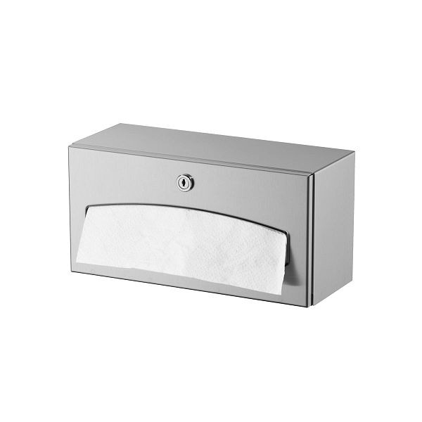 Air Wolf dispenser voor papieren handdoekjes, wandmontage, geborsteld RVS, 300 gevouwen papieren handdoekjes, Sigma serie, 20-108