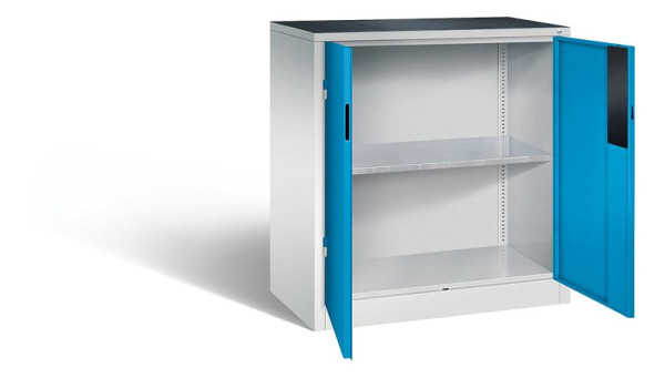 C+P gereedschapskast Acurado, H1000xW930xD500mm, kleur: lichtgrijs/lichtblauw, verzonken handgreep, 8821-052 S10265