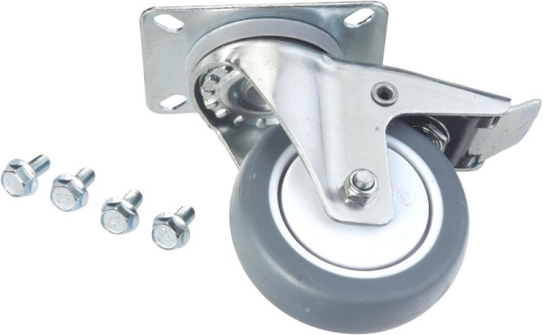 Hazet zwenkwiel, met rem, zwenkwiel met rem Ø 100 mm voor werkplaatswagen HAZET Assistent 167-3, S, 177, aanhaalmoment: 15 Nm, 177-011