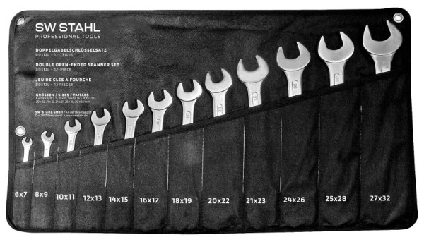 SW-Stahl dubbele steeksleutelset, 6-32 mm, 12-delig, 00312L
