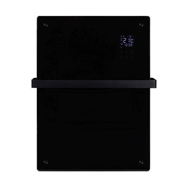 Eurom handdoekradiator Alutherm Sani Verre 800 WiFi zwart, 361247