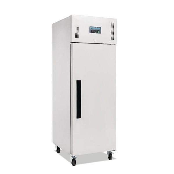 Polar enkeldeurs vriezer RVS 600L, G593