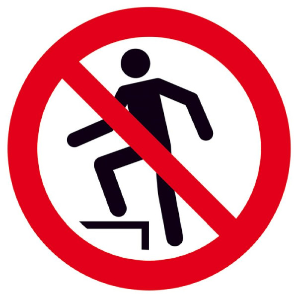 Steen HGS verbodsbord, klimmen verboden, 200mm / kunststof, PVC hardschuimplaat, 45.a6195