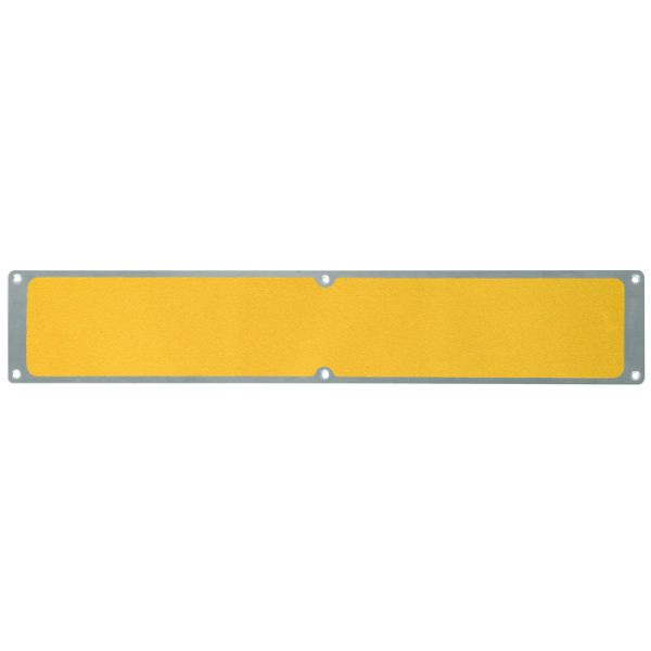 Meelbroek antislipplaat aluminium met m2 antislipbekleding, universeel geel 114x635mm, APM1GF1