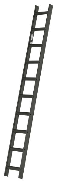 HYMER dakladder, RAL 7016 antraciet gecoat, 10 sporten, lengte 2,80 m, 409210