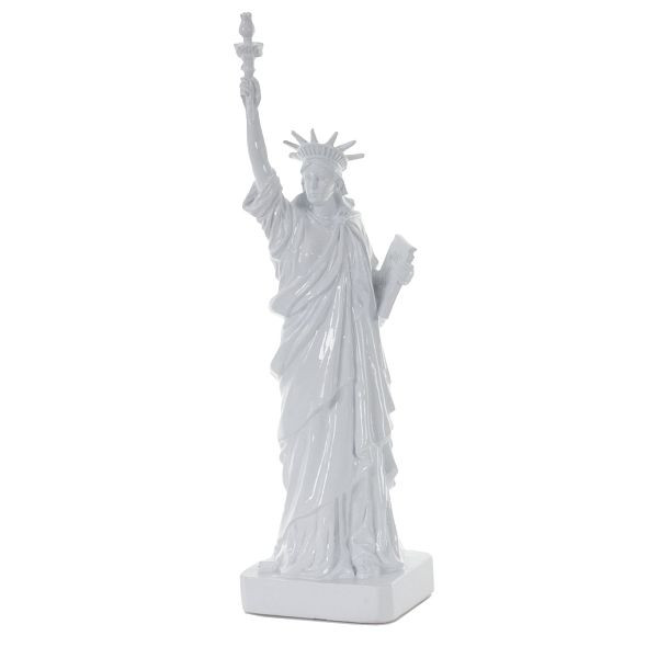 Mendler Deco figuur Vrijheidsbeeld 40cm, polyresin sculptuur Amerika New York USA, binnen/buiten, 44710