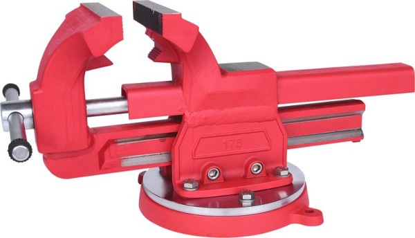 KS Tools parallelle bankschroef met draaischijf, 167 mm, 914.0040