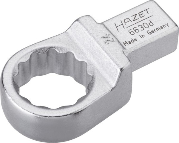 Hazet ringsleutel, insteekvierkant 14 x 18 mm, uitwendig dubbel zeskant trekprofiel, 24 mm, 6630D-24