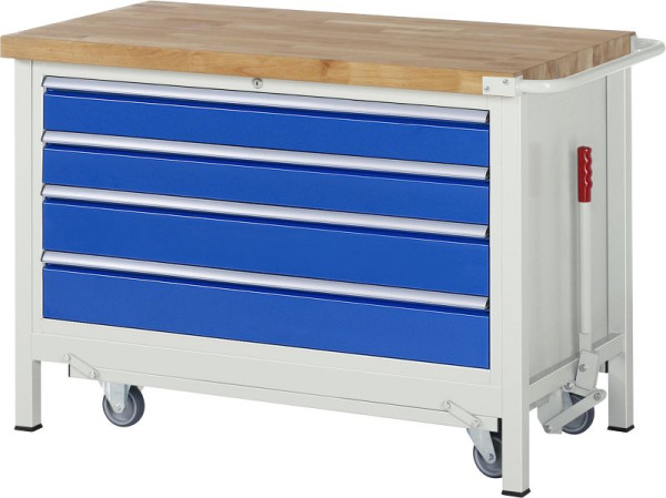 RAU neerlaatbare werkbank 8000 - model 8362, B1250 x D700 x H880 mm, 15-8362A2-127B4F.11