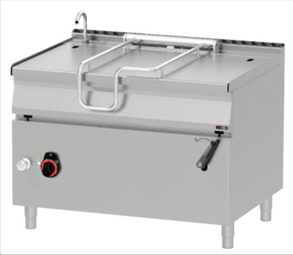 RM Thermik Series 900, elektrische kantelbare koekenpan, 120 L, gietijzer, handmatige kantelinrichting, BR-90/120ET