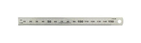 hedue Stahllineal, lengte: 15 cm, B101