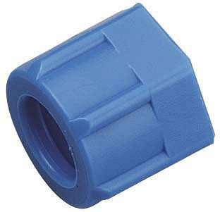 timmer A-ÜM-10/8-M14x1-POM-bl, wartelmoer voor snelschroefverbinding, VE: 10 stuks, 01850224