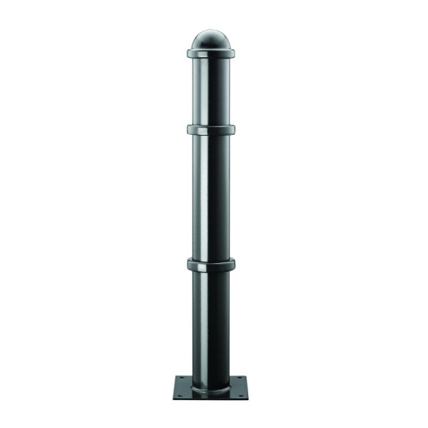 Stone HGS-stijl paal van staal, Ø 102 mm, getrapte helm, voor inzetting in beton, 13351-1