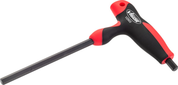 VIGOR zeskant T-greep schroevendraaier, binnenzeskant profiel, 8 mm, V2503