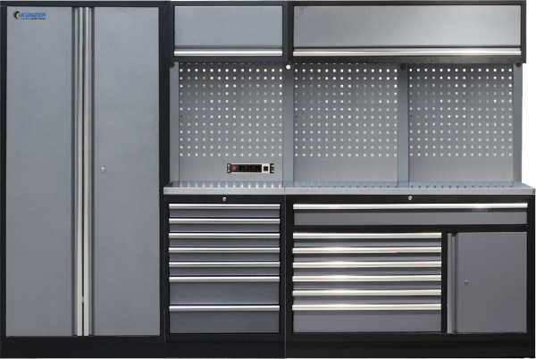 Kunzer werkplaatsmodule 6 met RVS werkblad, WESS6