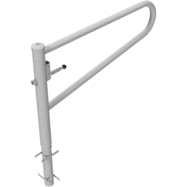 Stein HGS HGS draaipoortbarrière 360°, 1500 mm / zonder verf, voorbereid voor hangslot, voor inzetting in beton, 413.151v