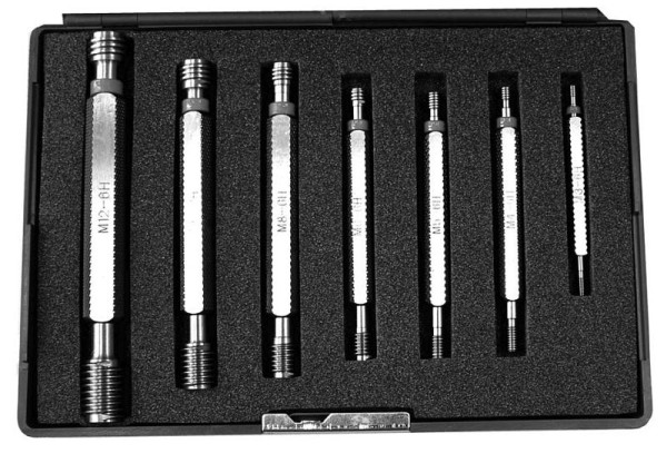 MACK draadplugkalibers M3,4,5,6,8,10,12, VE: set van 7 stuks, 58-GLD-SATZ