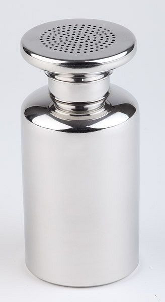 APS zoutvaatje, Ø 8 cm, hoogte: 17 cm, RVS, met schroefdop, 00772