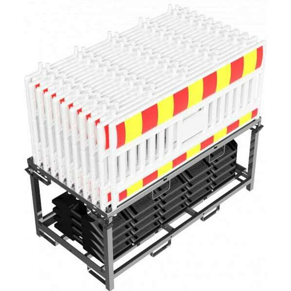 Schake slagboom SET5, bestaande uit: opslag- en transporttraverse, met folie type 1 zonder lampadapter (art.nr. 33620KSK), 33620KSK-SET5