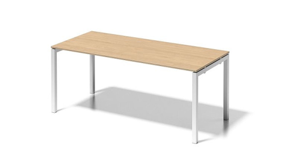 Bisley Cito bureau, 730 mm U-frame met vaste hoogte, H 19 x B 1800 x D 800 mm, esdoorn/verkeerswit, DUF1808MP396