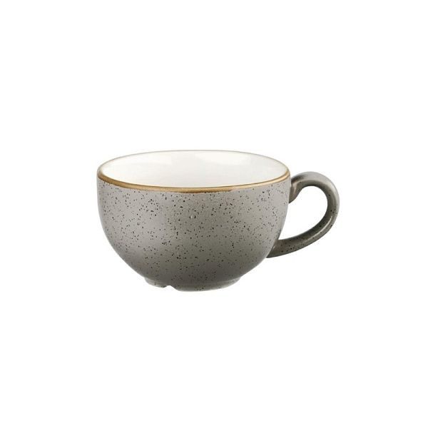Churchill Stonecast Cappuccino Cup Peppercorn Grey 12oz (12 stuks) (12 stuks), DK565