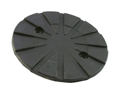 Busching rubber pad passend voor Stenhoj/Autop, H: 9mm D: 121mm met stalen plaat, 100515