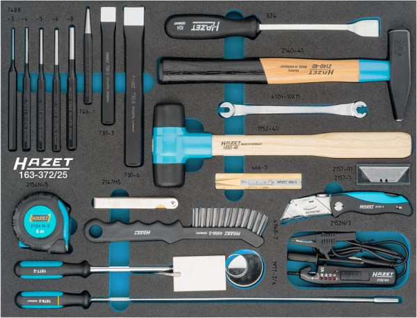 Hazet universele set, buitenzeskantprofiel, aantal gereedschappen: 25, 163-372/25