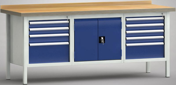 KLW standaard werkbank - 2000 x 700 x 840 mm L x D x H, WS239N-2000M40-E7010